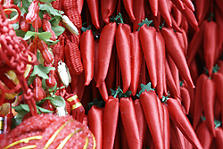 Red peppers and red ears - Copyright (C) 2008 Yves Roumazeilles